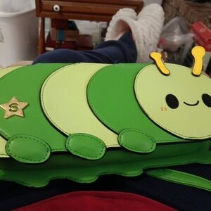 Squishmallows Green Caterpillar Bag